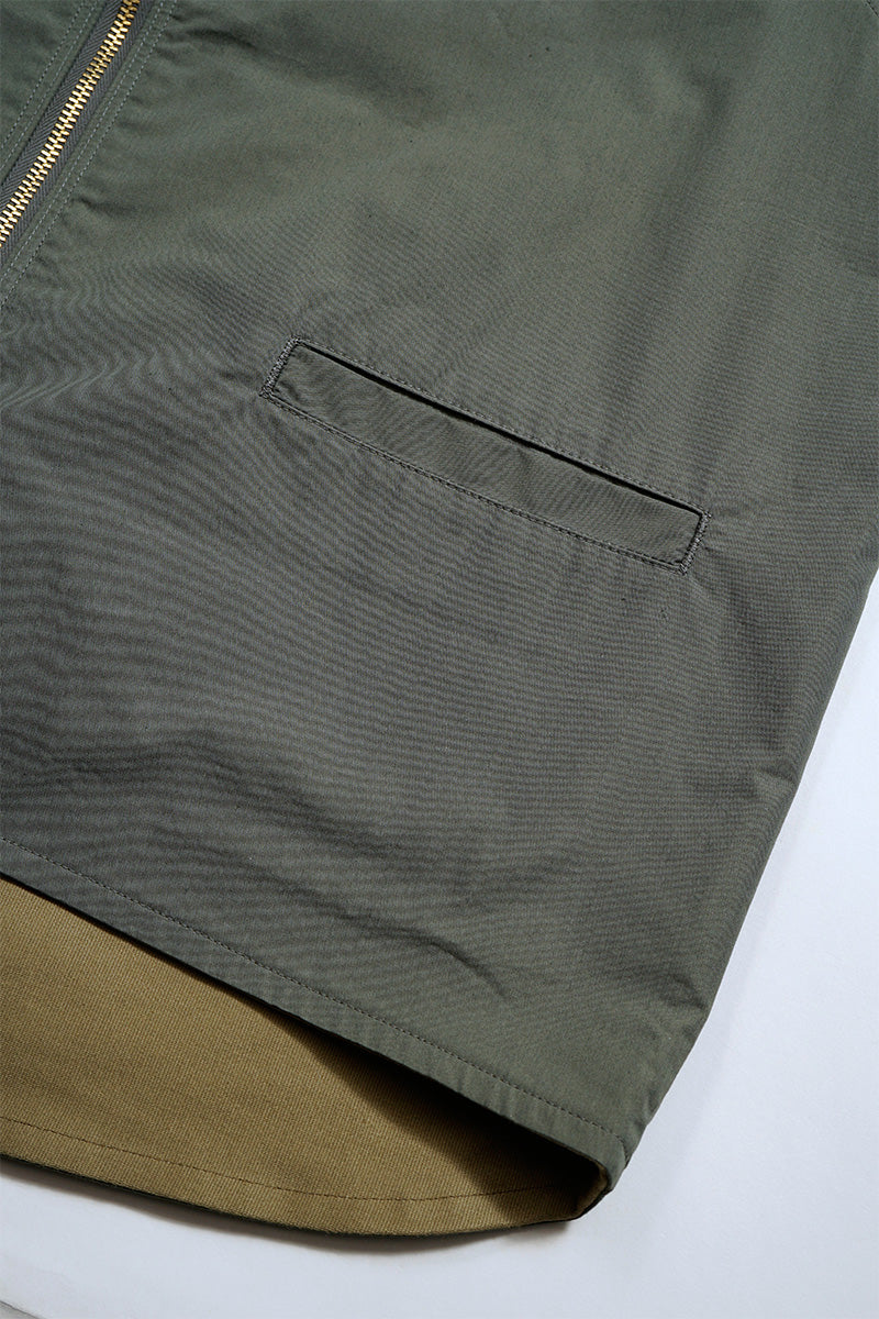 【ナイジェル・ケーボン】MAN / スーベニアベスト - リバーシブルコットンナイロンウェザー / SOUVENIR VEST - REV COTTON NYLON WEATHER