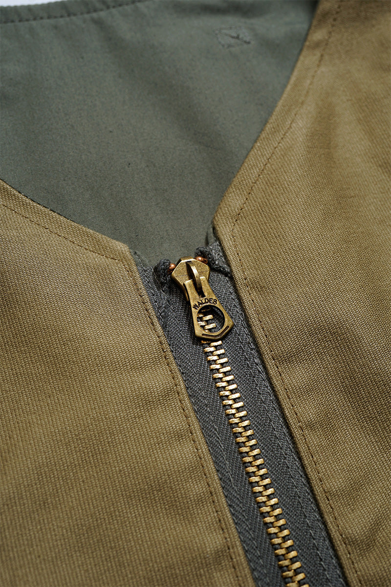 【ナイジェル・ケーボン】MAN / スーベニアベスト - リバーシブルコットンナイロンウェザー / SOUVENIR VEST - REV COTTON NYLON WEATHER