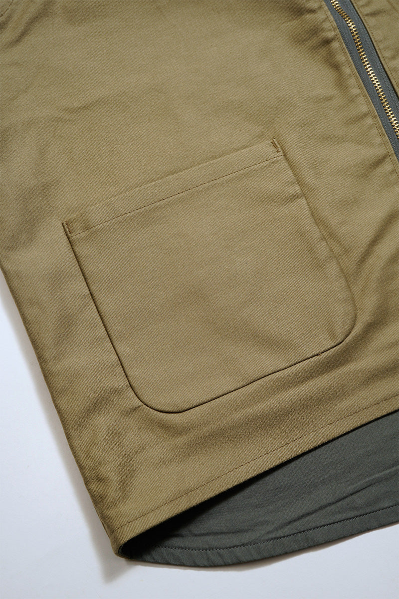 【ナイジェル・ケーボン】MAN / スーベニアベスト - リバーシブルコットンナイロンウェザー / SOUVENIR VEST - REV COTTON NYLON WEATHER