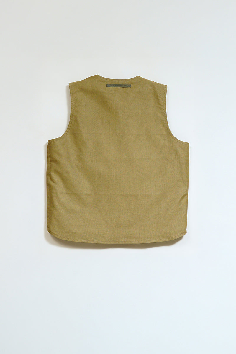 【ナイジェル・ケーボン】MAN / スーベニアベスト - リバーシブルコットンナイロンウェザー / SOUVENIR VEST - REV COTTON NYLON WEATHER