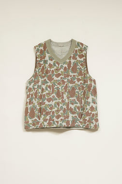 【ナイジェル・ケーボン】MAN / プルオーバーアーミーベスト - カモ / PULLOVER ARMY VEST - CAMO
