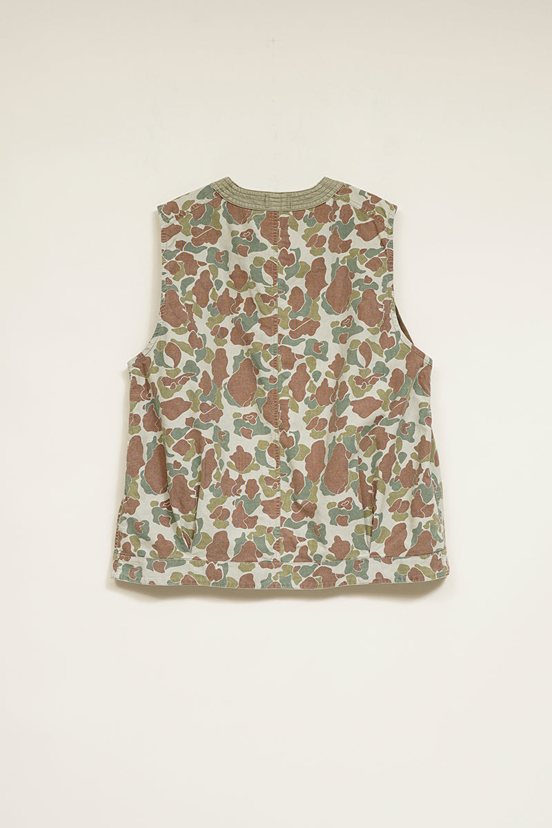 【ナイジェル・ケーボン】MAN / プルオーバーアーミーベスト - カモ / PULLOVER ARMY VEST - CAMO