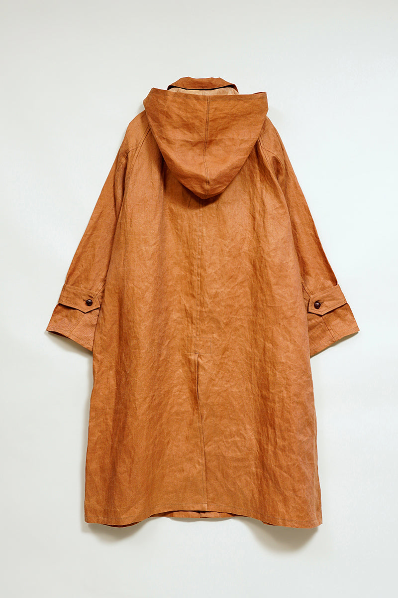 【ナイジェル・ケーボン】MAN / フィッシャーマンコート - カキシブリネン / FISHERMAN COAT KAKISHIBU LINEN