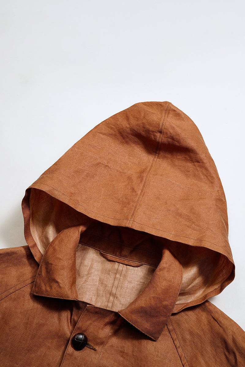 【ナイジェル・ケーボン】MAN / フィッシャーマンコート - カキシブリネン / FISHERMAN COAT KAKISHIBU LINEN