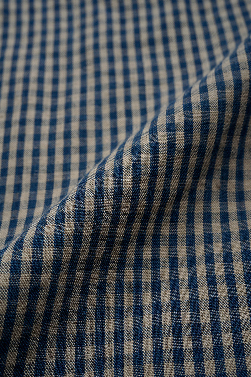 【ナイジェル・ケーボン】MAN / ファーマースタンダードシャツ - コットンリネン / FARMER STAND SHIRT - COTTON LINEN