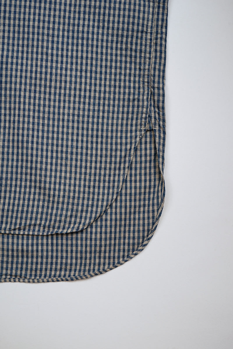 【ナイジェル・ケーボン】MAN / ファーマースタンダードシャツ - コットンリネン / FARMER STAND SHIRT - COTTON LINEN