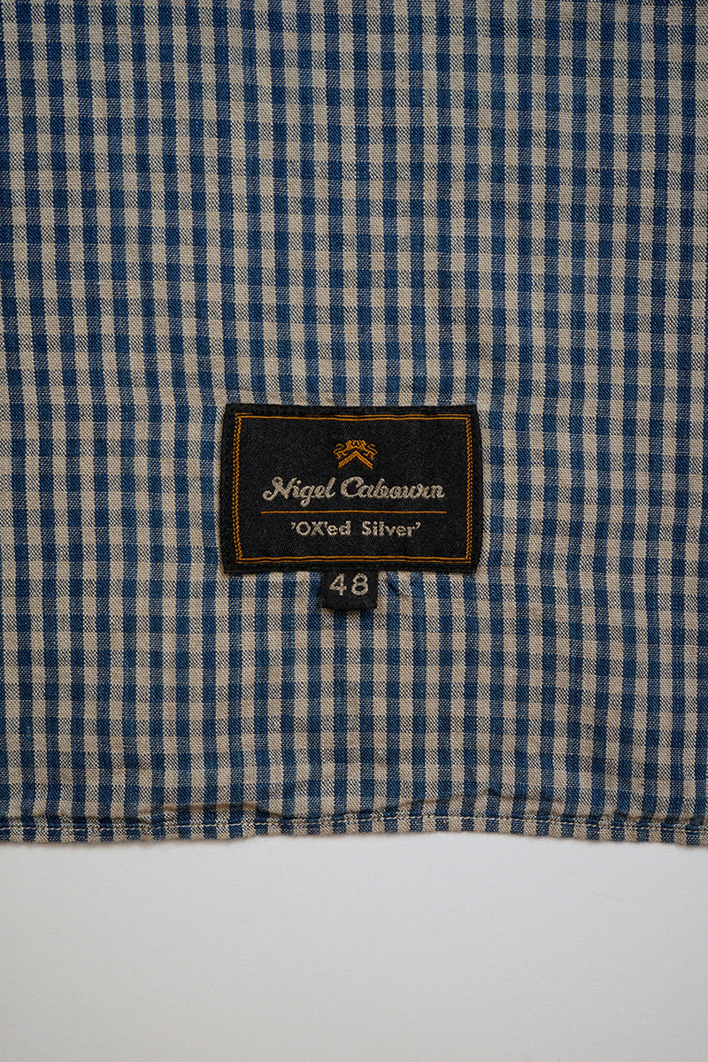 【ナイジェル・ケーボン】MAN / ファーマースタンダードシャツ - コットンリネン / FARMER STAND SHIRT - COTTON LINEN