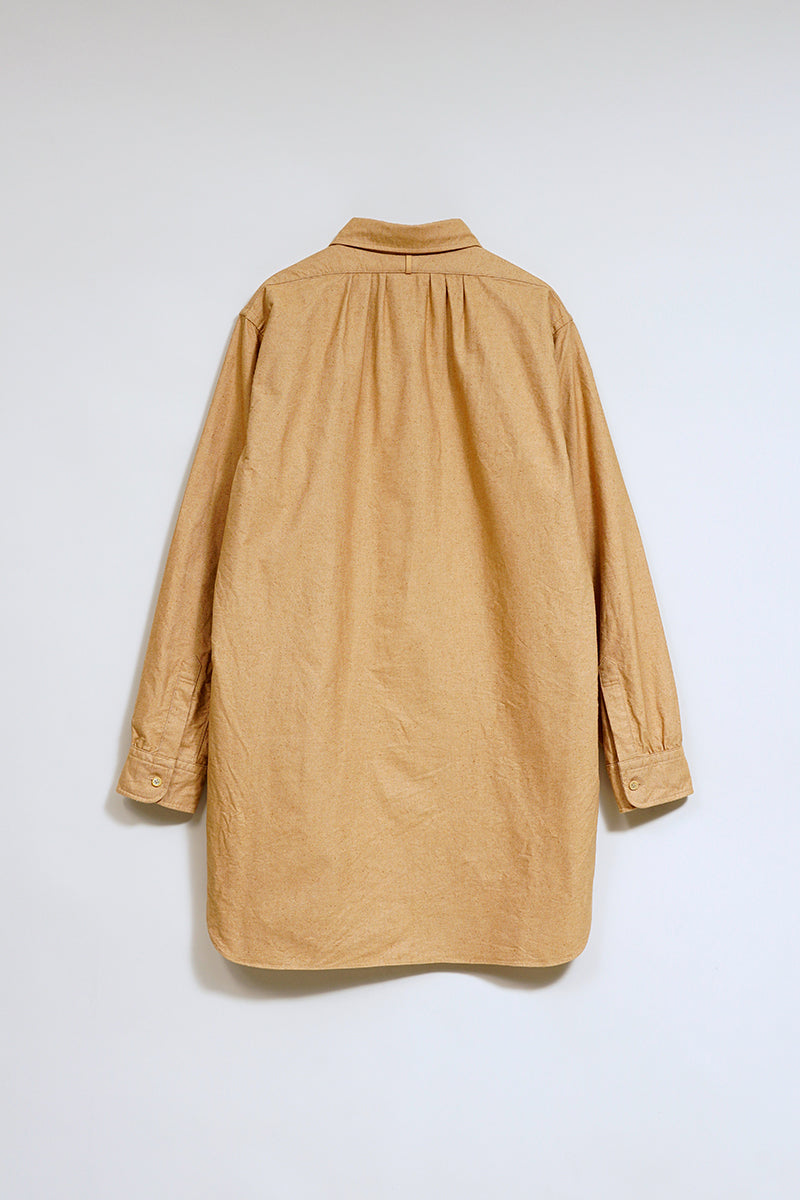 【ナイジェル・ケーボン】MAN / ランチワーカーシャツ - ブラウンコットン / RANCH WORKER SHIRT - BROWN COTTON