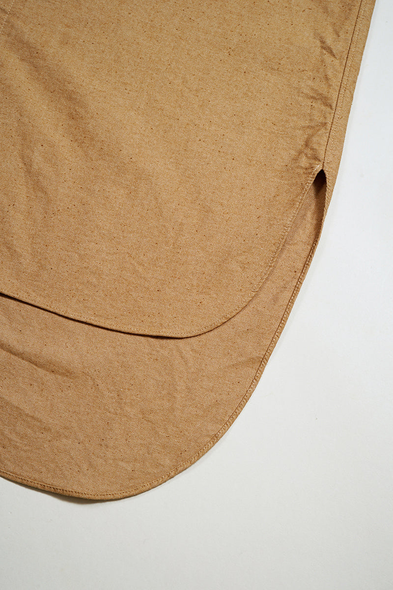 【ナイジェル・ケーボン】MAN / ランチワーカーシャツ - ブラウンコットン / RANCH WORKER SHIRT - BROWN COTTON