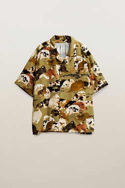 予約商品【ナイジェル・ケーボン】MAN / アロハシャツ - 百犬図 / ALOHA SHIRT - HYAKKENZU