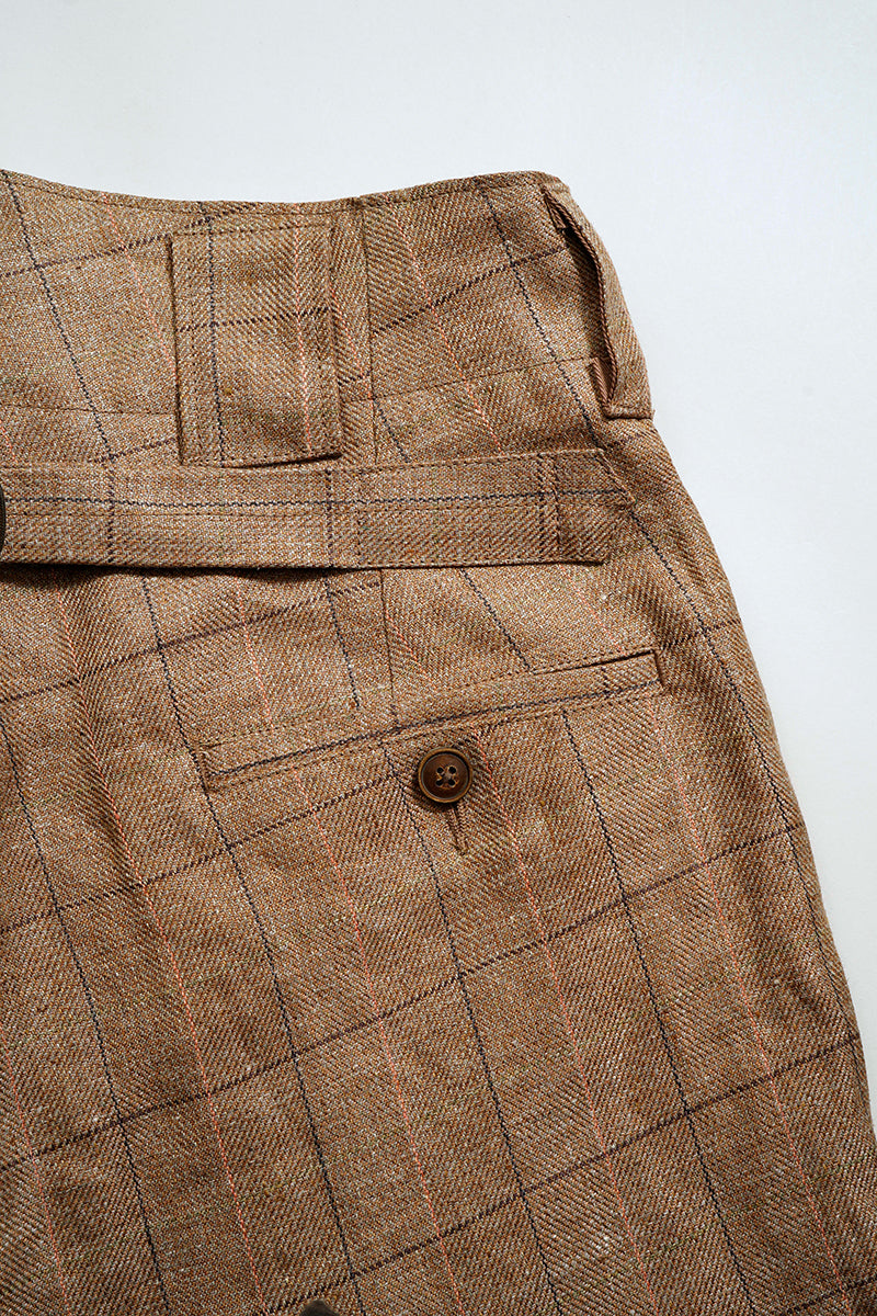 【ナイジェル・ケーボン】MAN / ランチワーカーパンツ - ヘンプリネンチェック / RANCH WORKER PANT - HEMP LINEN CHECK