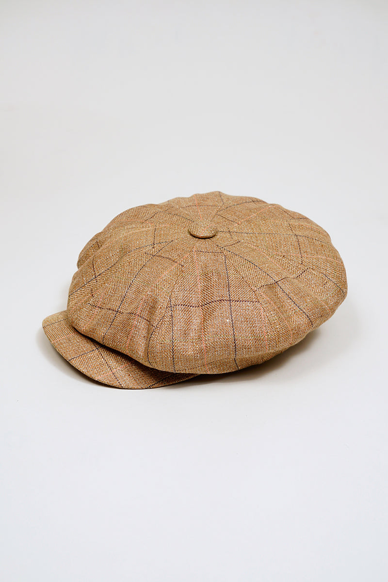【ナイジェル・ケーボン】MAN / ランチワーカーキャスケット - ヘンプリネンチェック / RANCH WORKER CACQUETTE - HEMP LINE CHECK