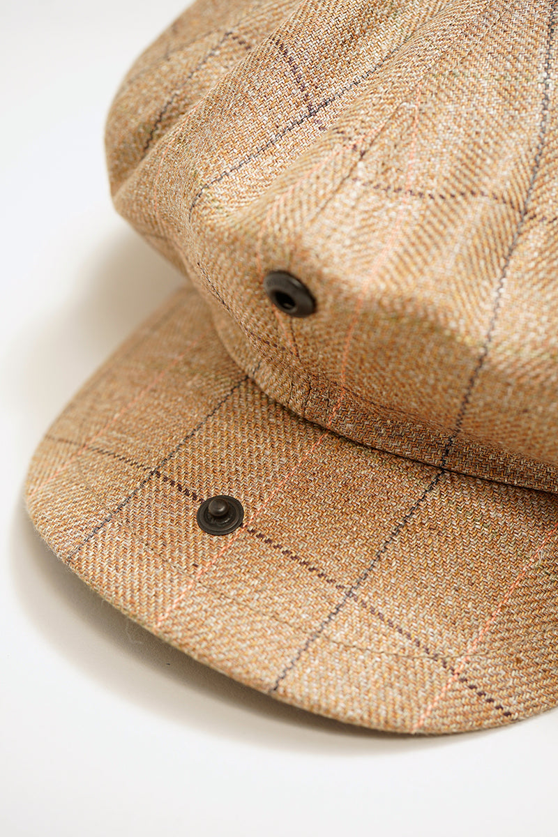 【ナイジェル・ケーボン】MAN / ランチワーカーキャスケット - ヘンプリネンチェック / RANCH WORKER CACQUETTE - HEMP LINE CHECK