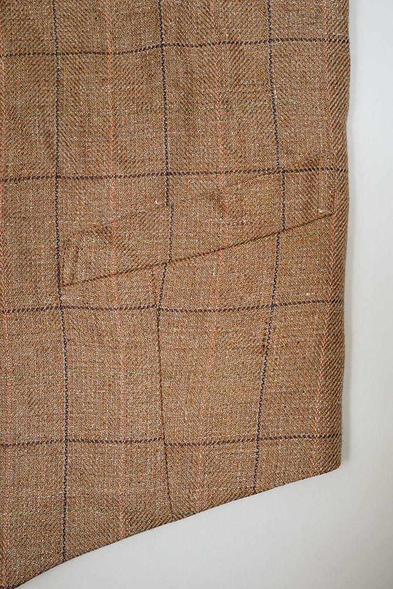 【ナイジェル・ケーボン】MAN / ランチワーカーベスト - ヘンプリネンチェック / RANCH WORKER VEST - HEMP LINEN CHECK