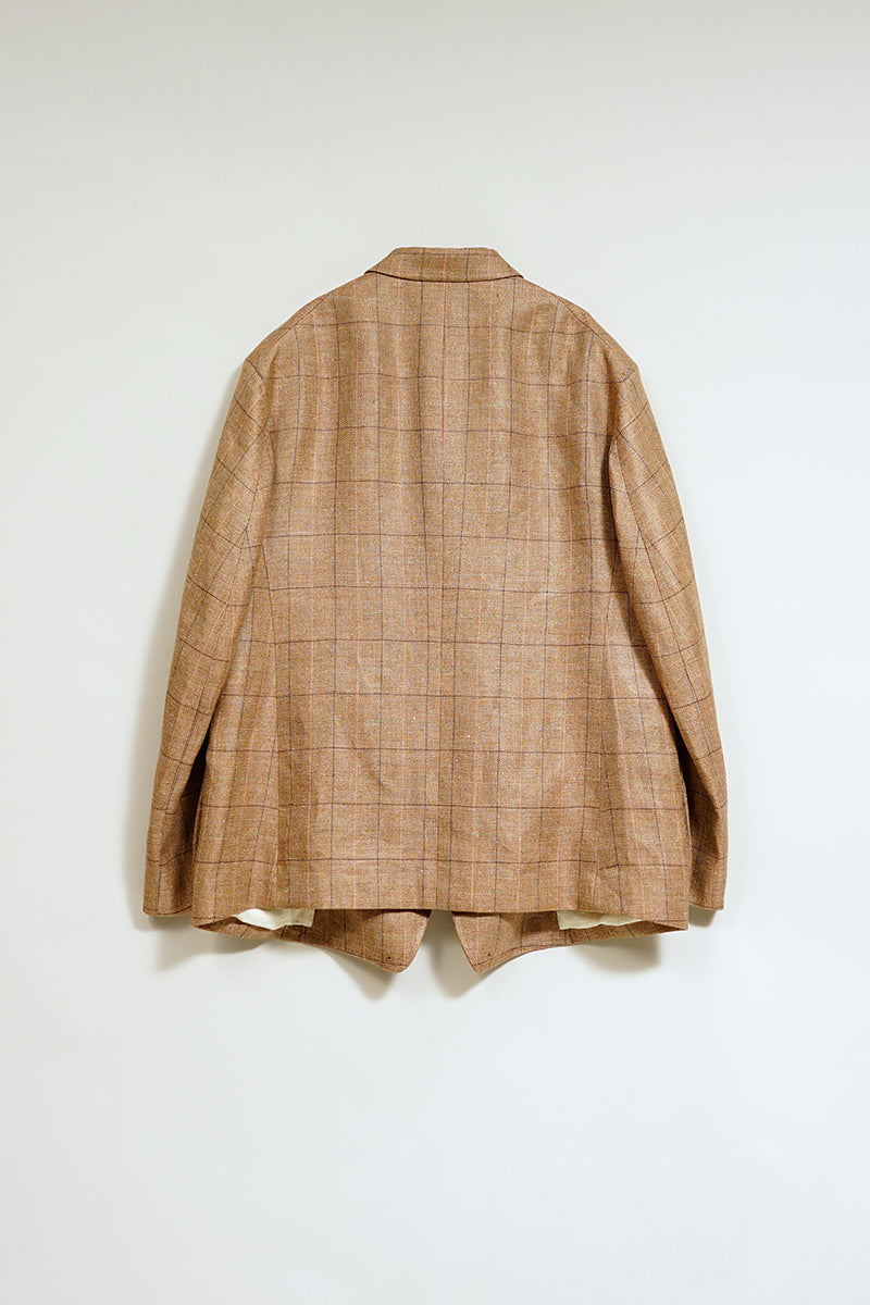 【ナイジェル・ケーボン】MAN / ランチワーカージャケット - ヘンプリネンチェック / RANCH WORKER JACKET - HEMP LINEN CHECK
