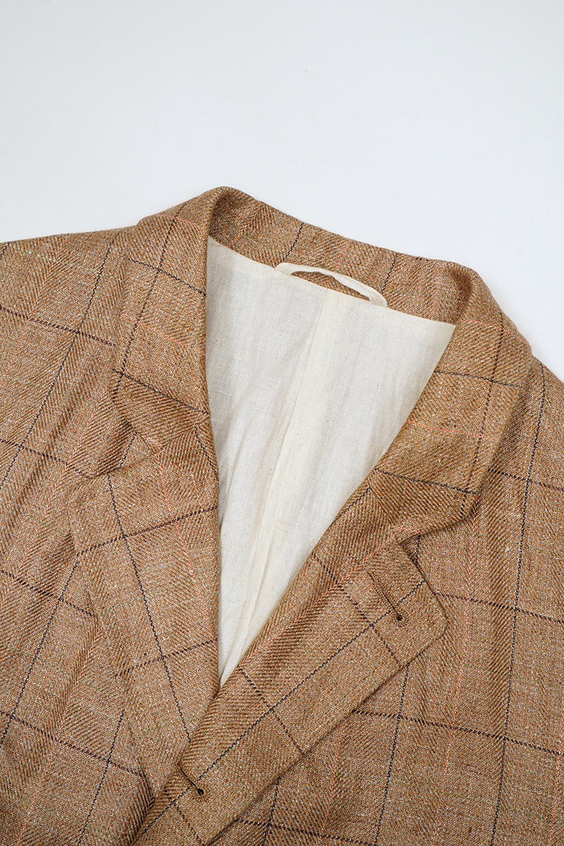 【ナイジェル・ケーボン】MAN / ランチワーカージャケット - ヘンプリネンチェック / RANCH WORKER JACKET - HEMP LINEN CHECK