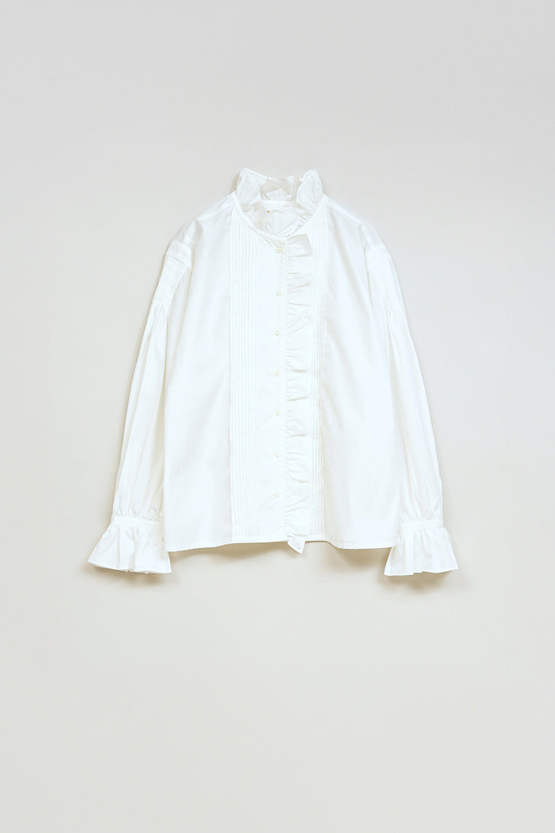 【ナイジェル・ケーボン】WOMAN / ギャザーカラーブラウス / GATHER COLLAR BLOUSE