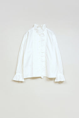 【ナイジェル・ケーボン】WOMAN / ギャザーカラーブラウス / GATHER COLLAR BLOUSE