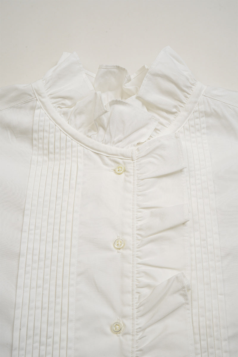 【ナイジェル・ケーボン】WOMAN / ギャザーカラーブラウス / GATHER COLLAR BLOUSE