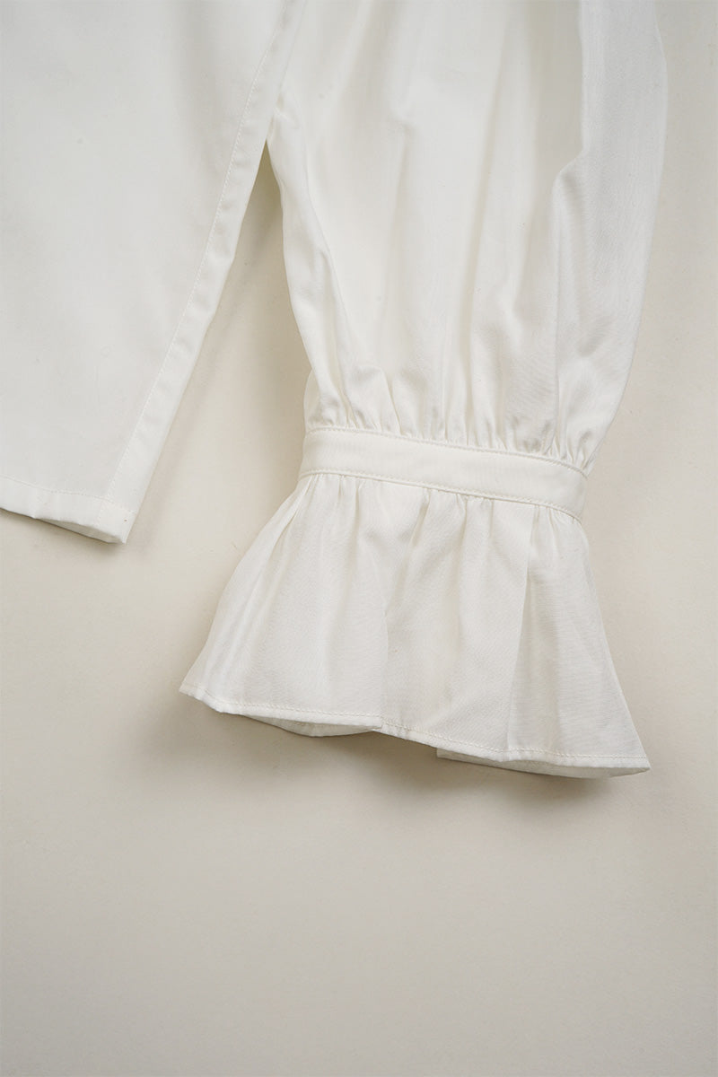 【ナイジェル・ケーボン】WOMAN / ギャザーカラーブラウス / GATHER COLLAR BLOUSE