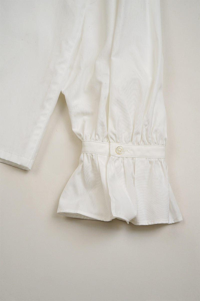 【ナイジェル・ケーボン】WOMAN / ギャザーカラーブラウス / GATHER COLLAR BLOUSE