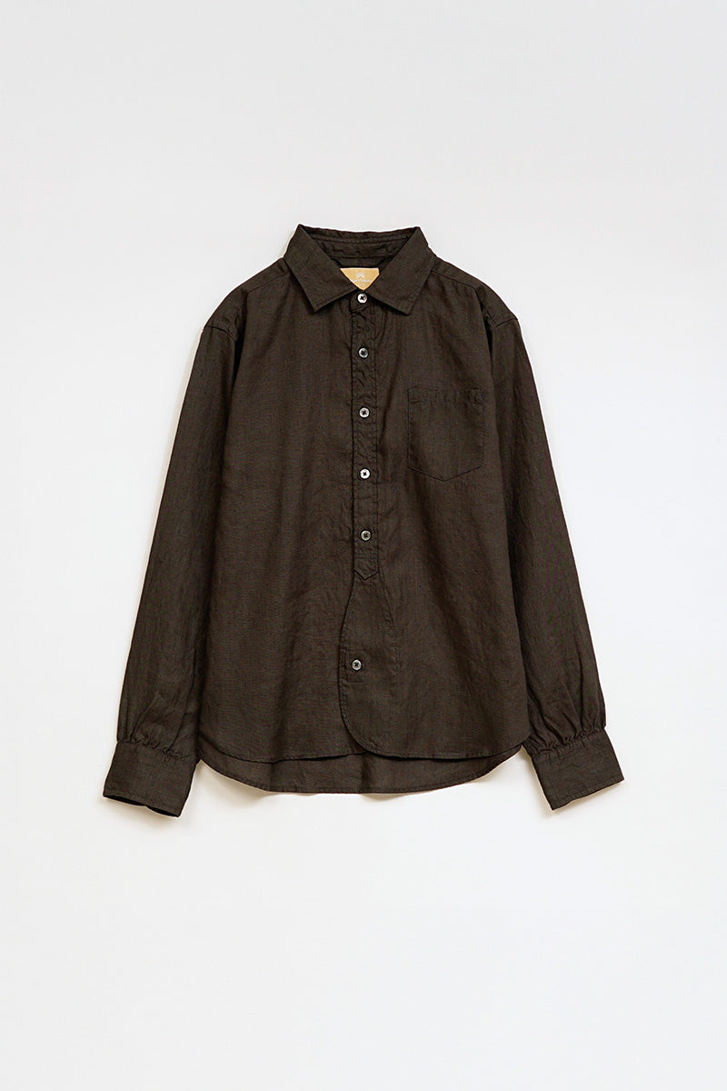 【ナイジェル・ケーボン】WOMAN / ブリティッシュオフィサーズ シャツ タイプ2 ヘンプ ウーマン / BRITISH OFFICERS TYPE2 HEMP W
