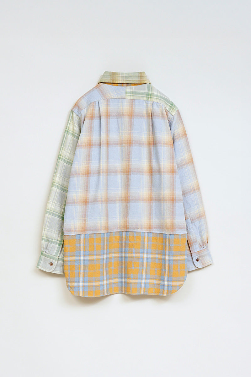 【ナイジェル・ケーボン】WOMAN / グランパシャツ クレイジーパターン / GRANDPA SHIRT CRAZY PATTERN