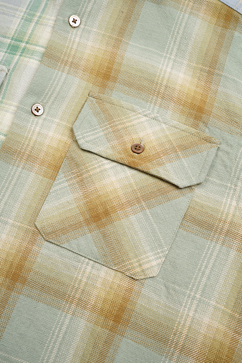 【ナイジェル・ケーボン】WOMAN / グランパシャツ クレイジーパターン / GRANDPA SHIRT CRAZY PATTERN