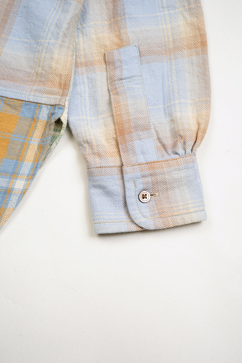 【ナイジェル・ケーボン】WOMAN / グランパシャツ クレイジーパターン / GRANDPA SHIRT CRAZY PATTERN