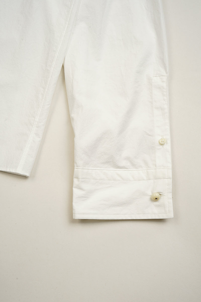 【ナイジェル・ケーボン】WOMAN / スターチドボザム シャツ- コットンツイル / STARCHED BOSOM SHIRT -  COTTON TWILL