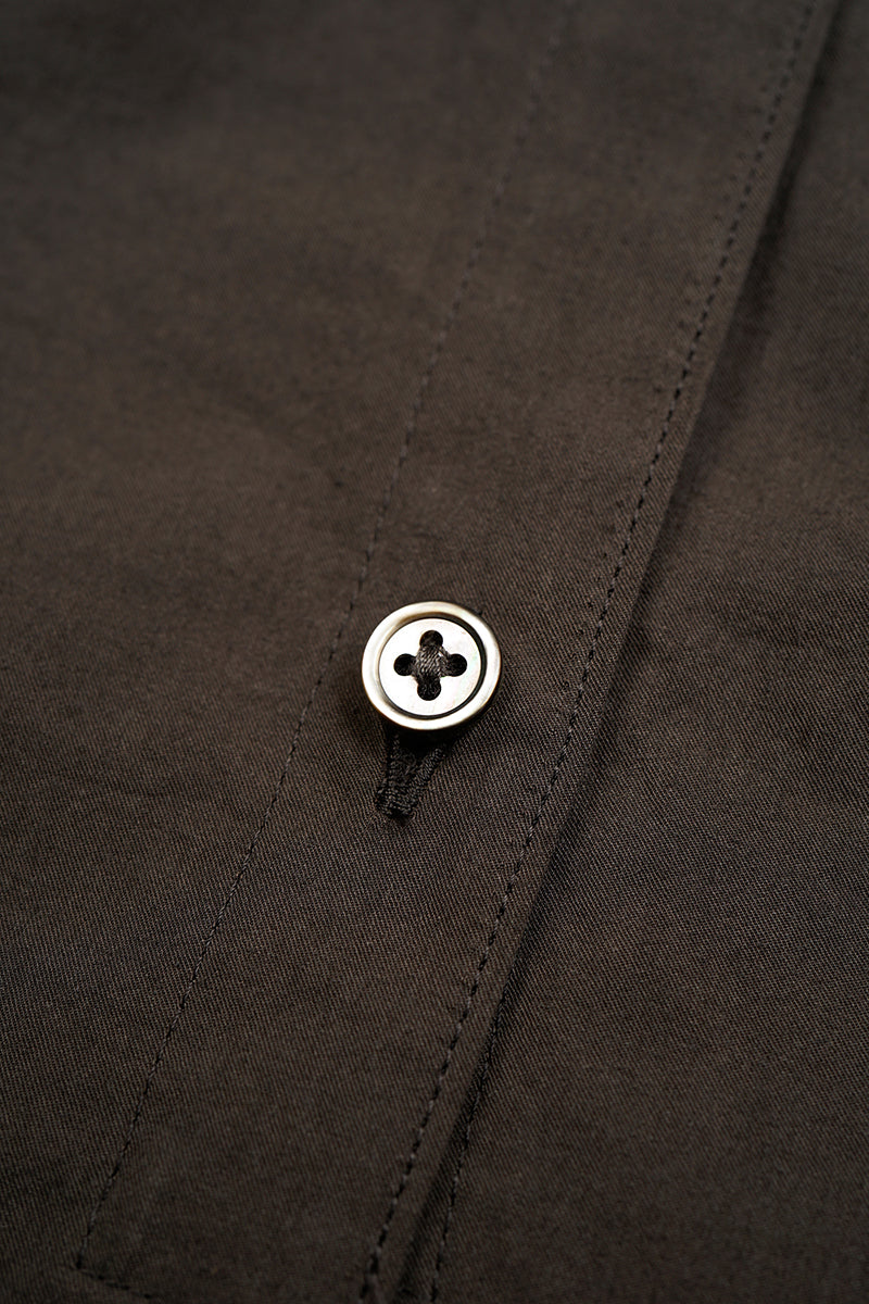 【ナイジェル・ケーボン】WOMAN / スターチドボザム シャツ- コットンツイル / STARCHED BOSOM SHIRT -  COTTON TWILL