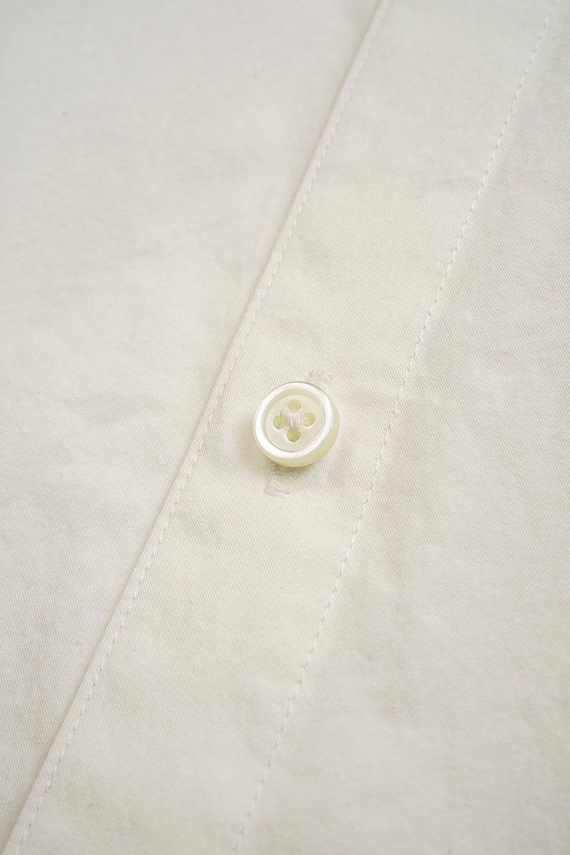 【ナイジェル・ケーボン】WOMAN / スターチドボザム シャツ- コットンツイル / STARCHED BOSOM SHIRT -  COTTON TWILL