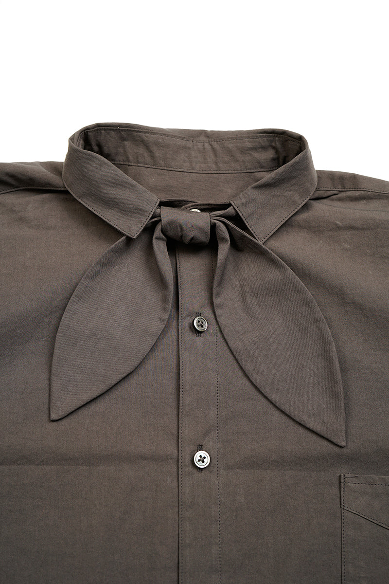 【ナイジェル・ケーボン】WOMAN / ボウタイ ブラウス - コットンツイル / BOW TIE BLOUSE COTTON TWILL