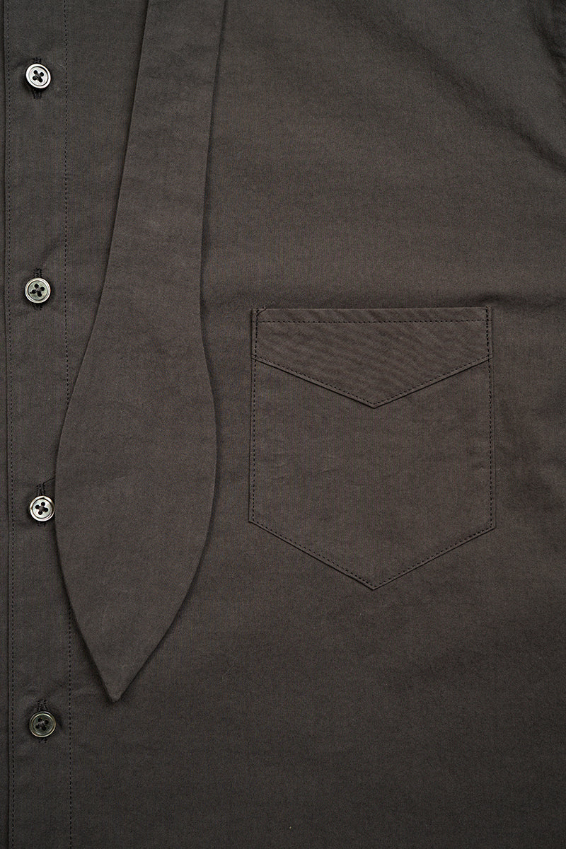 【ナイジェル・ケーボン】WOMAN / ボウタイ ブラウス - コットンツイル / BOW TIE BLOUSE COTTON TWILL