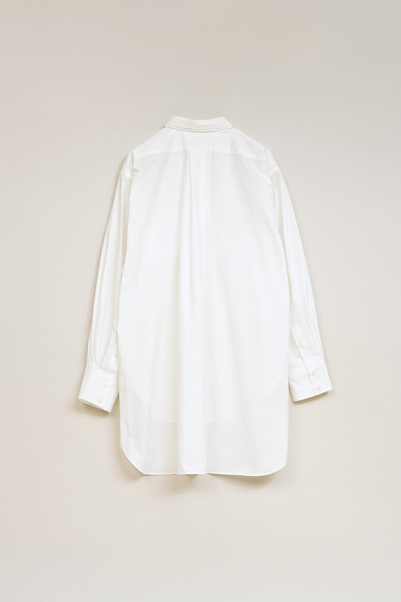 【ナイジェル・ケーボン】WOMAN / ボウタイ ブラウス - コットンツイル / BOW TIE BLOUSE COTTON TWILL