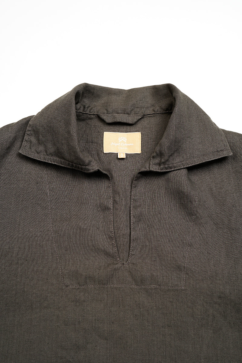 【ナイジェル・ケーボン】WOMAN / フレンチ プルオーバー シャツ- ヘンプ / FRENCH P/O SHIRT - HEMP