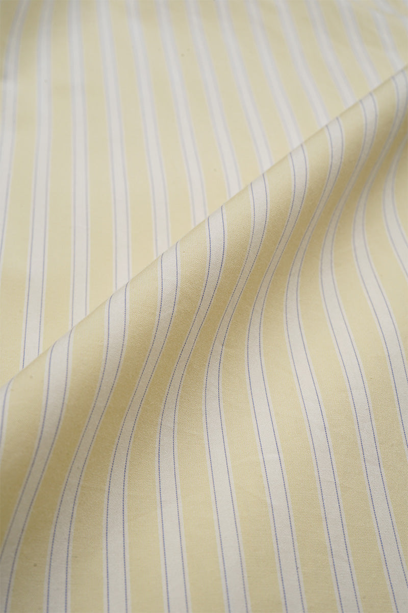【ナイジェル・ケーボン】WOMAN / ギャザーカラーブラウス - ストライプ / GATHER COLLAR BLOUSE - STRIPE