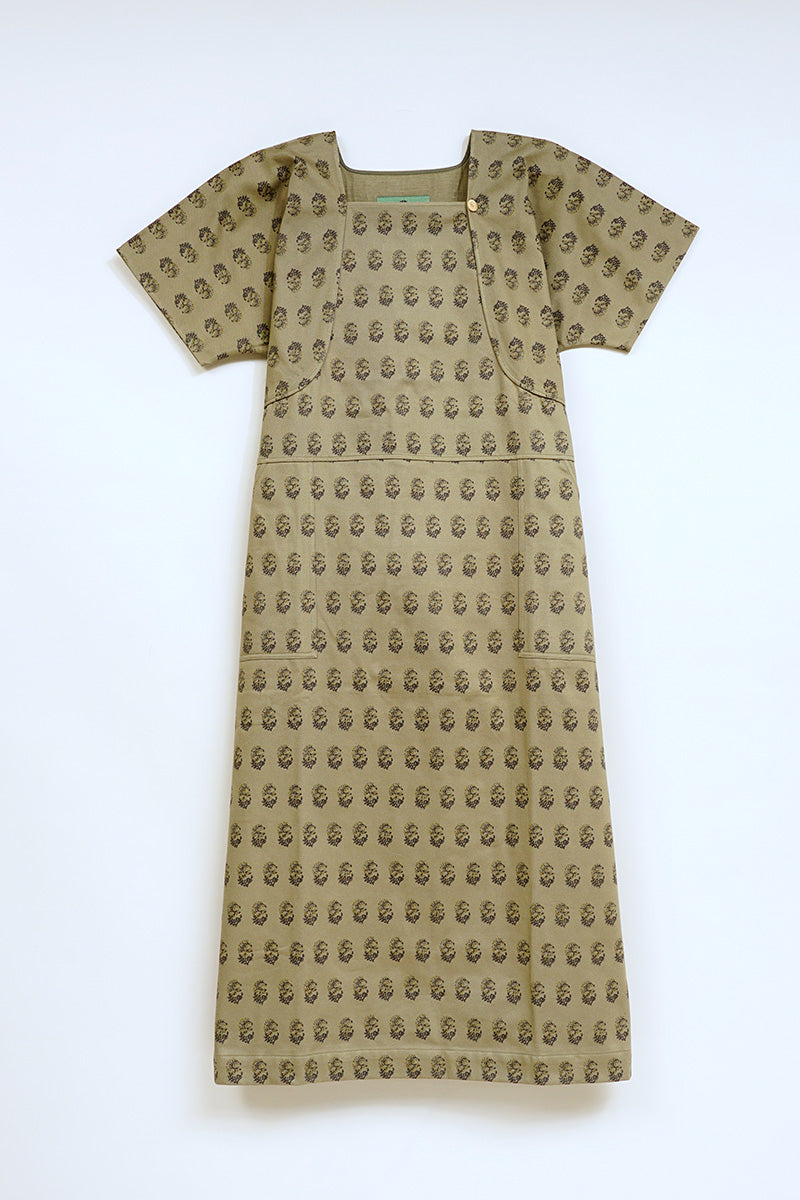 【ケーボン・リボーン】WOMAN / オールオーバーエプロンドレス / ALL OVER APRON DRESS