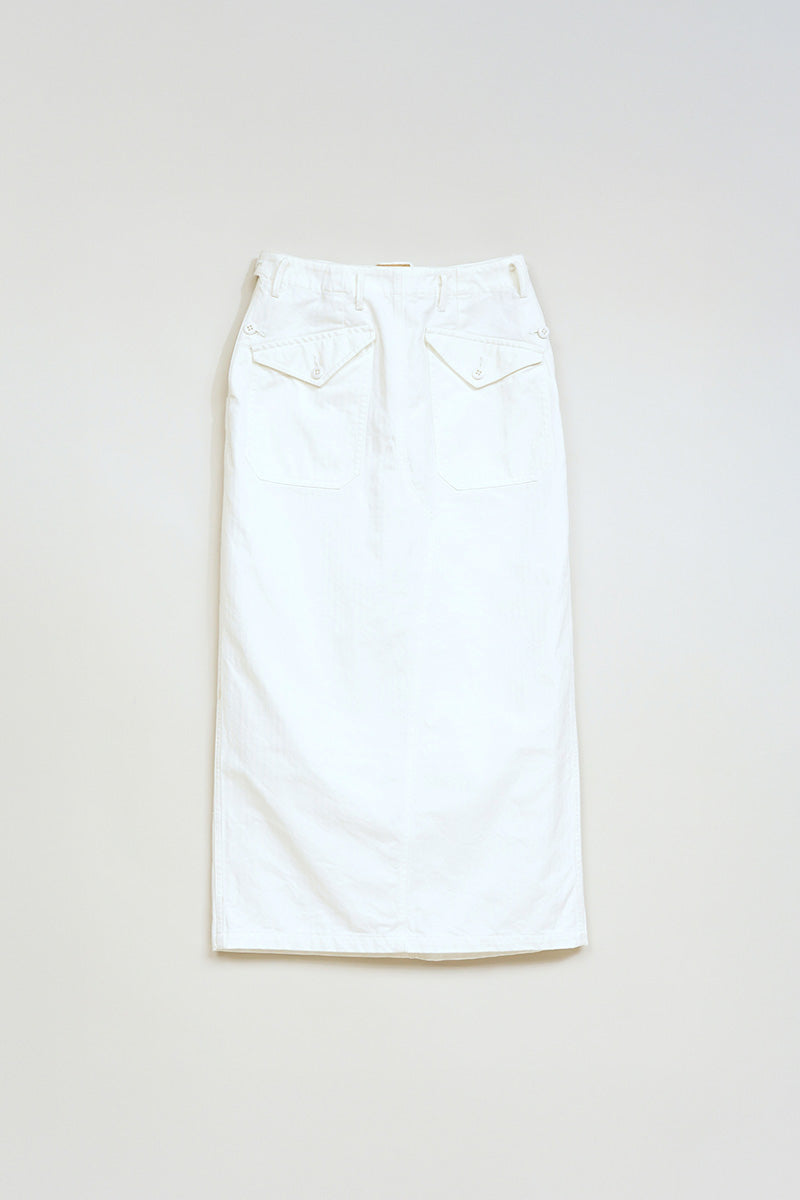 【ナイジェル・ケーボン】WOMAN / スウェディッシュ ランチスカート - ヘリンボーン / SWEDISH RANCH SKIRT - HERRINGBONE