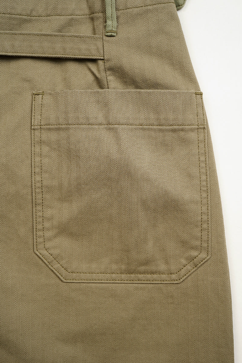 【ナイジェル・ケーボン】WOMAN / スウェディッシュ ランチスカート - ヘリンボーン / SWEDISH RANCH SKIRT - HERRINGBONE