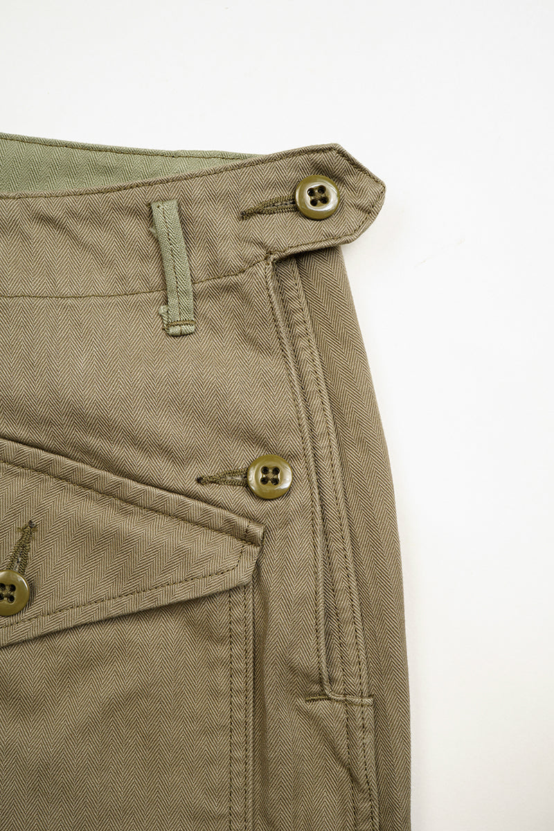 【ナイジェル・ケーボン】WOMAN / スウェディッシュ ランチスカート - ヘリンボーン / SWEDISH RANCH SKIRT - HERRINGBONE
