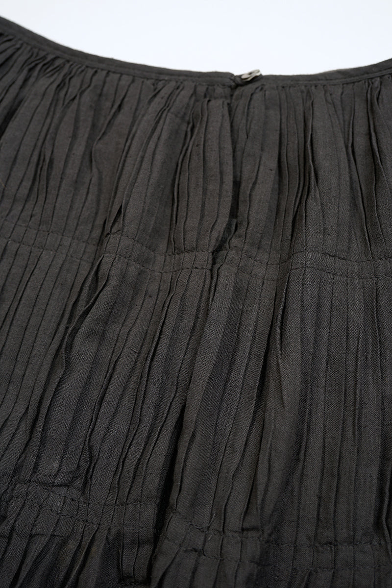 【ナイジェル・ケーボン】WOMAN / ハンドプリーツド スカート - カディ / HAND PLEATED SKIRT - KHADI
