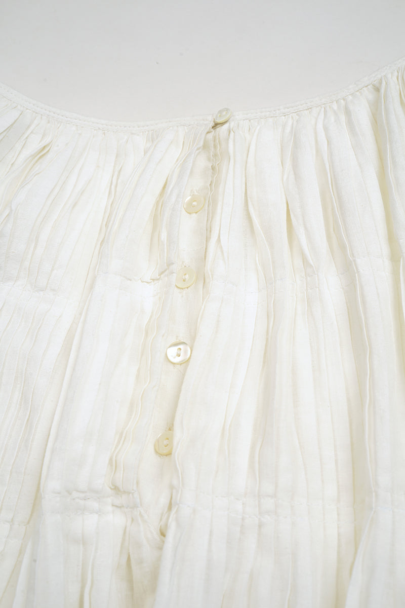 【ナイジェル・ケーボン】WOMAN / ハンドプリーツド スカート - カディ / HAND PLEATED SKIRT - KHADI