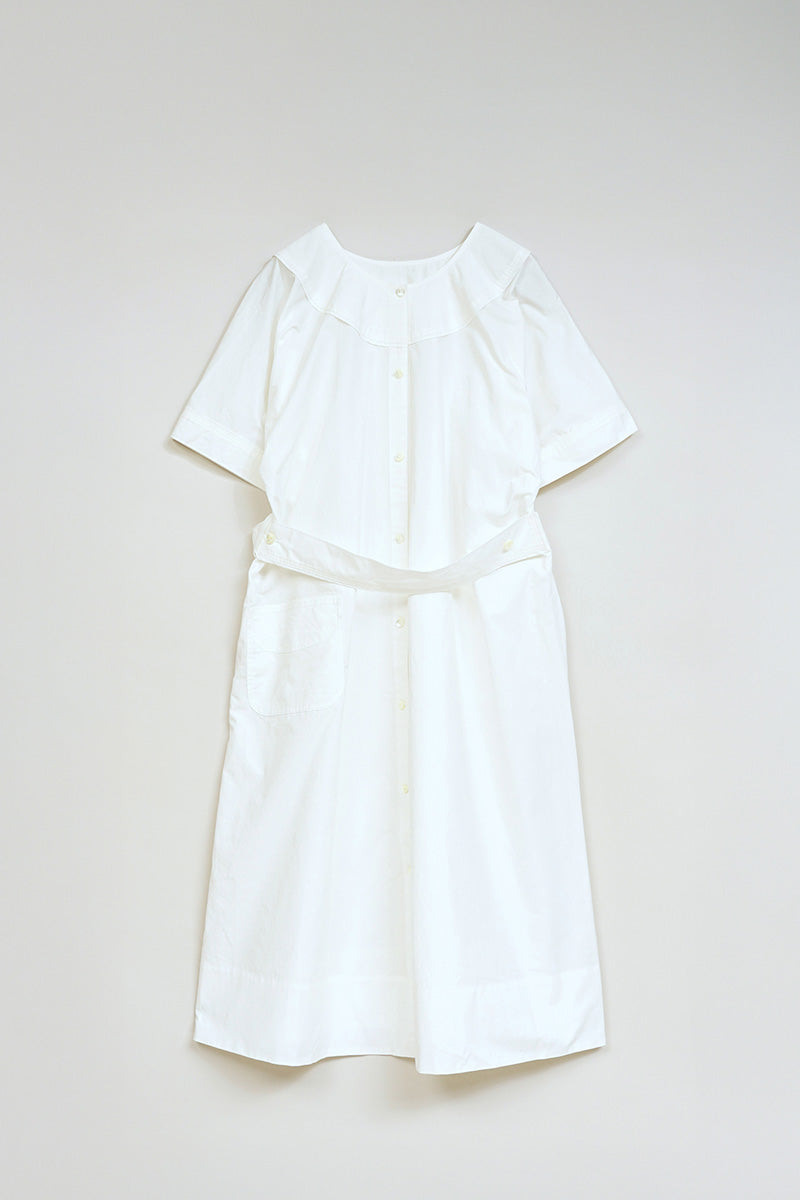 【ナイジェル・ケーボン】WOMAN / 2ウェイ ワークドレス - コットンリネン / 2WAY WORK DRESS - COTTON LINEN