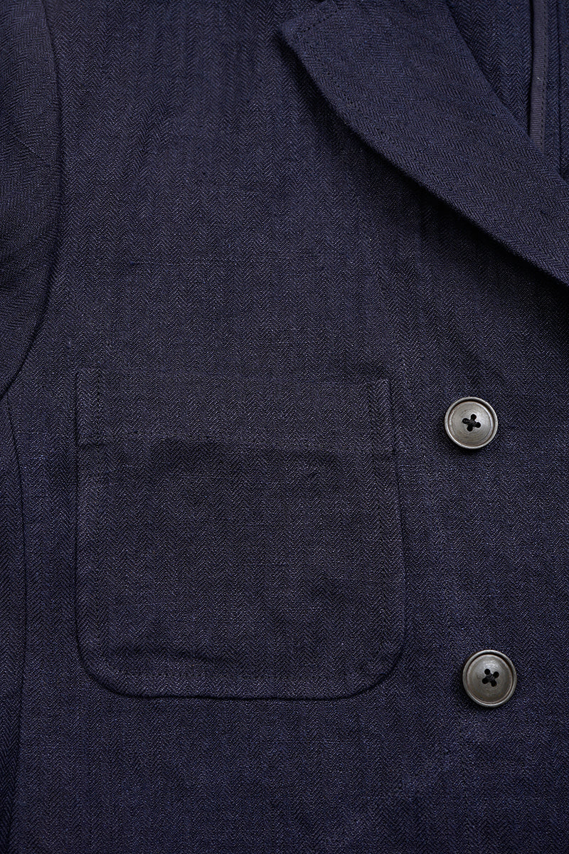 【ナイジェル・ケーボン】WOMAN / ジェントルマンズダブルブレストジャケット - ヘリンボーン / GENTLEMANS DB JACKET -  HERRINGBONE