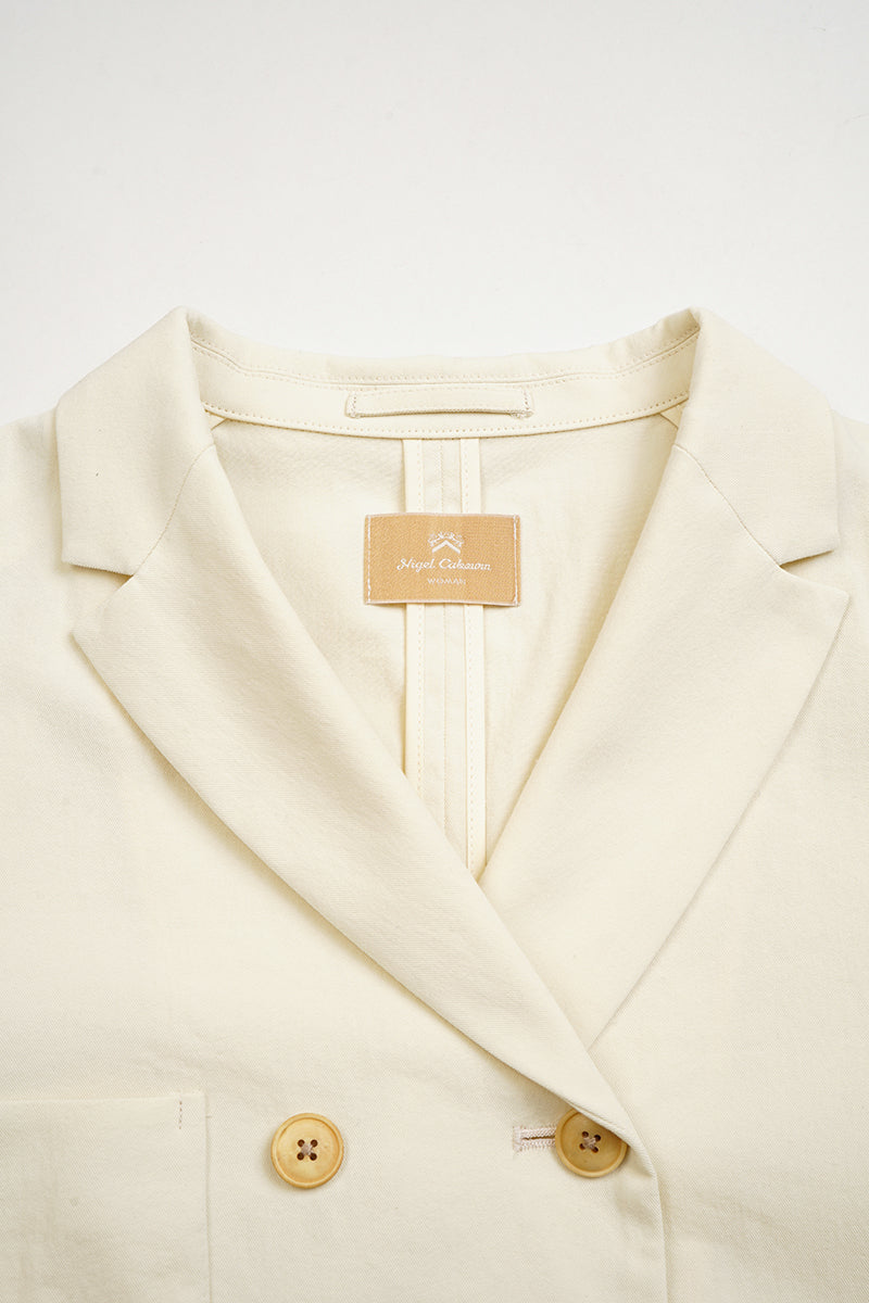 【ナイジェル・ケーボン】WOMAN / ジェントルマンズ ダブルブレストジャケット - コットンツイル / GENTLEMANS DB JACKET - COTTON TWILL