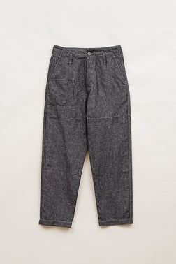 【ナイジェル・ケーボン】UNISEX / アングルドパンツ - リネンデニム / PT02-02 ANGLED PANT - LINEN DENIM
