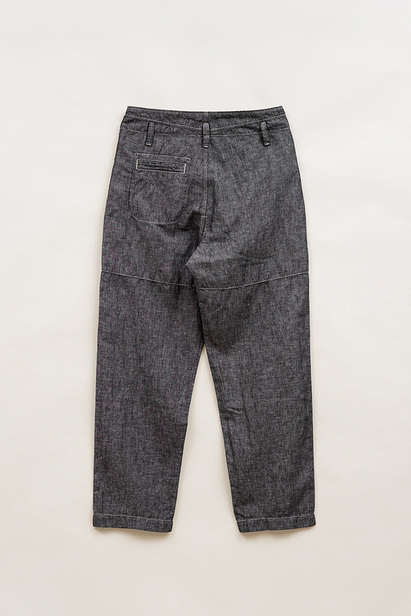 【ナイジェル・ケーボン】UNISEX / アングルドパンツ - リネンデニム / PT02-02 ANGLED PANT - LINEN DENIM
