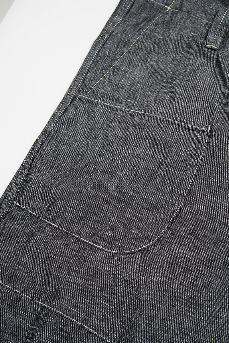 【ナイジェル・ケーボン】UNISEX / アングルドパンツ - リネンデニム / PT02-02 ANGLED PANT - LINEN DENIM