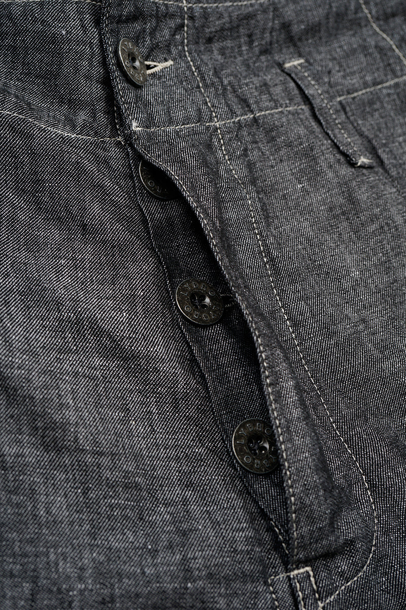 【ナイジェル・ケーボン】UNISEX / アングルドパンツ - リネンデニム / PT02-02 ANGLED PANT - LINEN DENIM